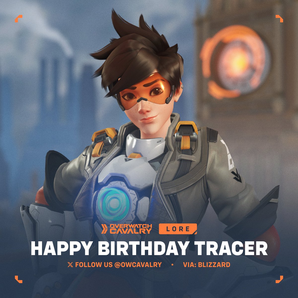Happy Birthday to Tracer, the time-jumping adventurer of #Overwatch ⏫