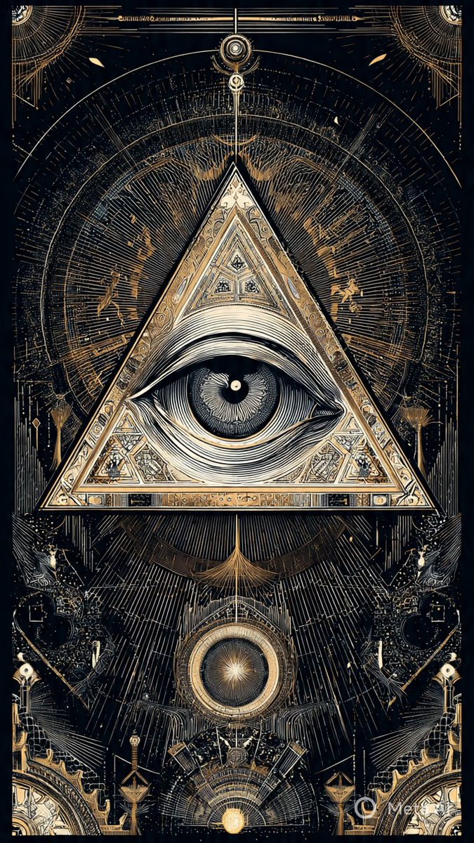 Whispers of enlightenment spiral outward from the center: see, know, transcend.

#enlightenment #thirdeye #DarkFantasy #AIart