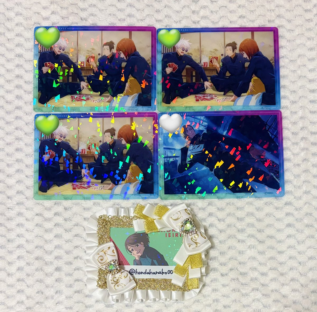 呪術廻戦 懐玉玉折 ファンパレくじ ファントムパレード 幻影夜行本舗 缶バッジ アクリルブロック クリアカード 交換 譲渡

譲▶️画像

求▶️画像1 ▶︎500円/個￤画像2 ▶︎定価+送料
or 家入硝子《 ひゅーひょい缶バッジ＞その他 》

🚬：💚譲渡は無印含む

よろしくお願いいたします🪄︎︎◝✩ ‌‌ ‌