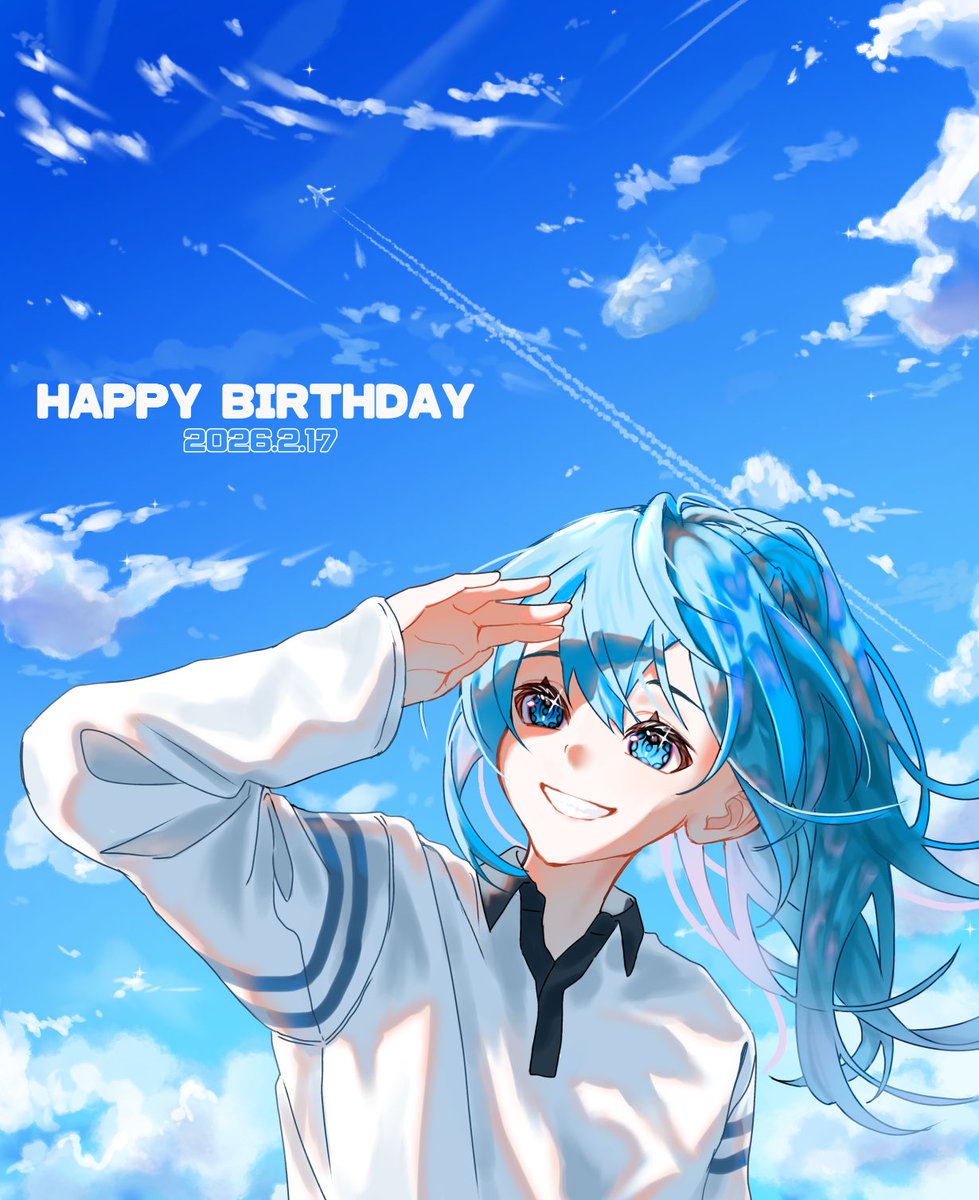 青空と光の表現が好きで描いています！☀️💫 最近の一枚です。