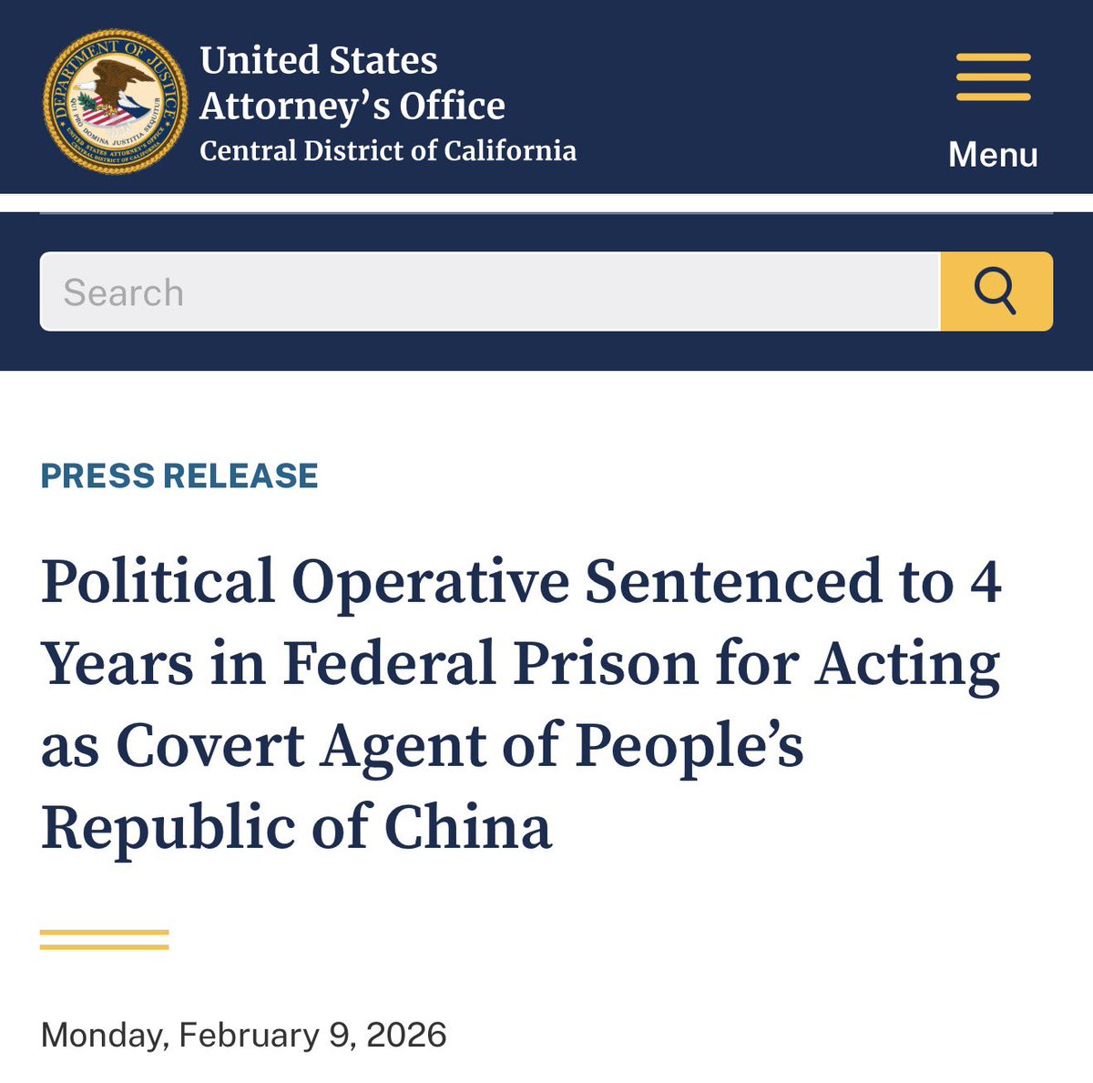 A Chinese government agent helped elect a Southern California city council member while secretly working for the Chinese Communist Party.