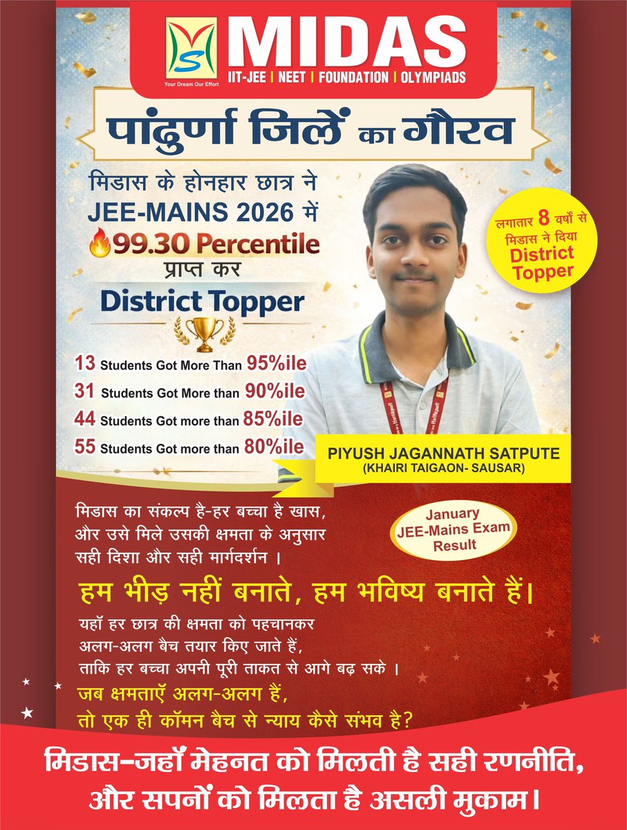 Midas Taj Classes Pvt. Ltd. tweet media
