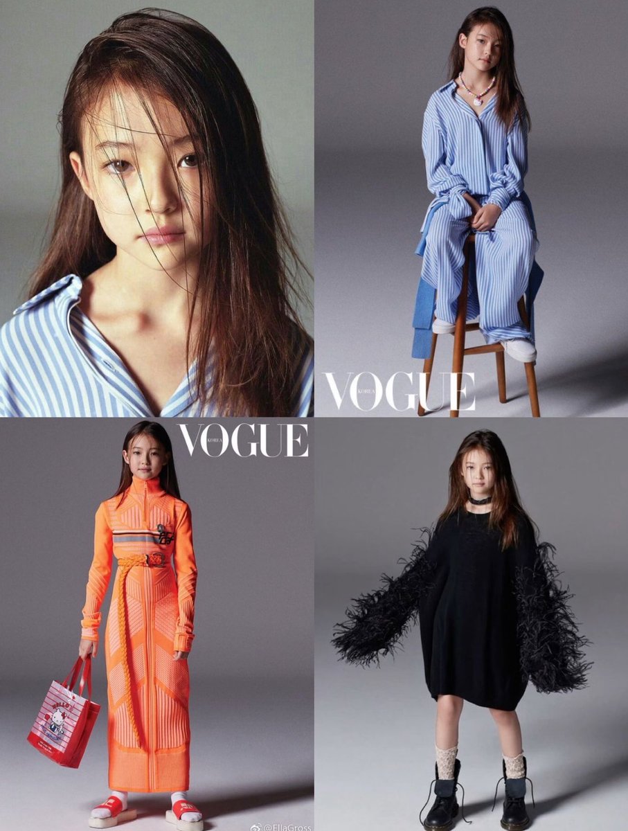 Elllllazhao's tweet image. 제 딸은 올해 열일곱 살이며, 이미 10년 이상 스타로 활동해왔습니다. Vogue Korea 촬영에 세 번 참여했습니다.
저는 젊은 아이돌을 고른다면, 엘라보다 17인의 업계 내 여성들이 참여하는 이 프로젝트에 더 적합한 사람은 없다고 생각해요♡♡