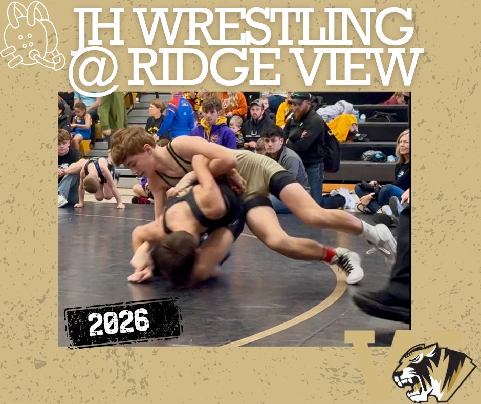 JH Wrestling hits the road to Ridge View at Schaller today! 
Competition starts at 4:00 PM. Good luck to all our wrestlers—work hard and finish strong! 
#Wrestling #GoTeam #JuniorHighSports