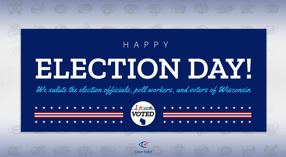 Happy Spring Primary Day, Wisconsin! If you're an eligible voter in Wisconsin and have yet to cast your ballot, there's still time to get out and #vote!