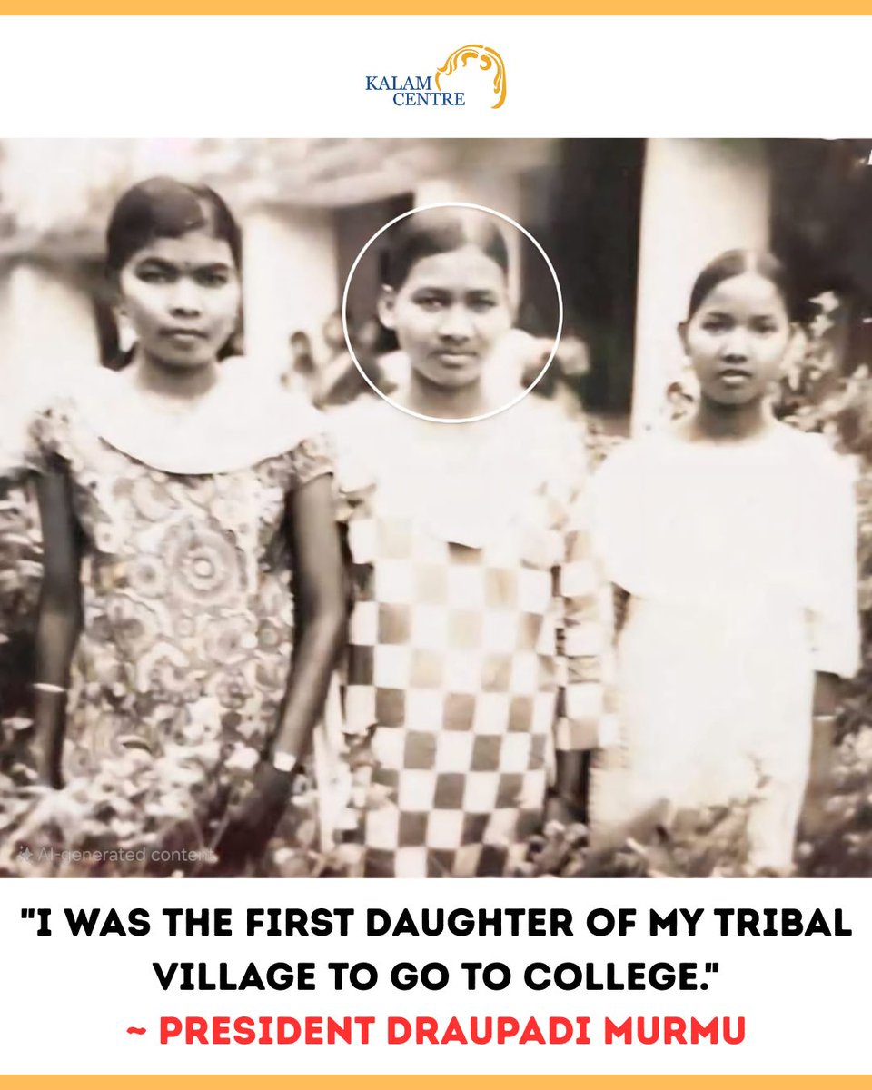 What if your biggest dream wasn’t fame, success, or power… but simply a seat inside a classroom?

In a small Santhal village in Odisha’s Mayurbhanj district, a young girl named Droupadi Murmu grew up where even primary education felt like a distant luxury. Poverty was real.