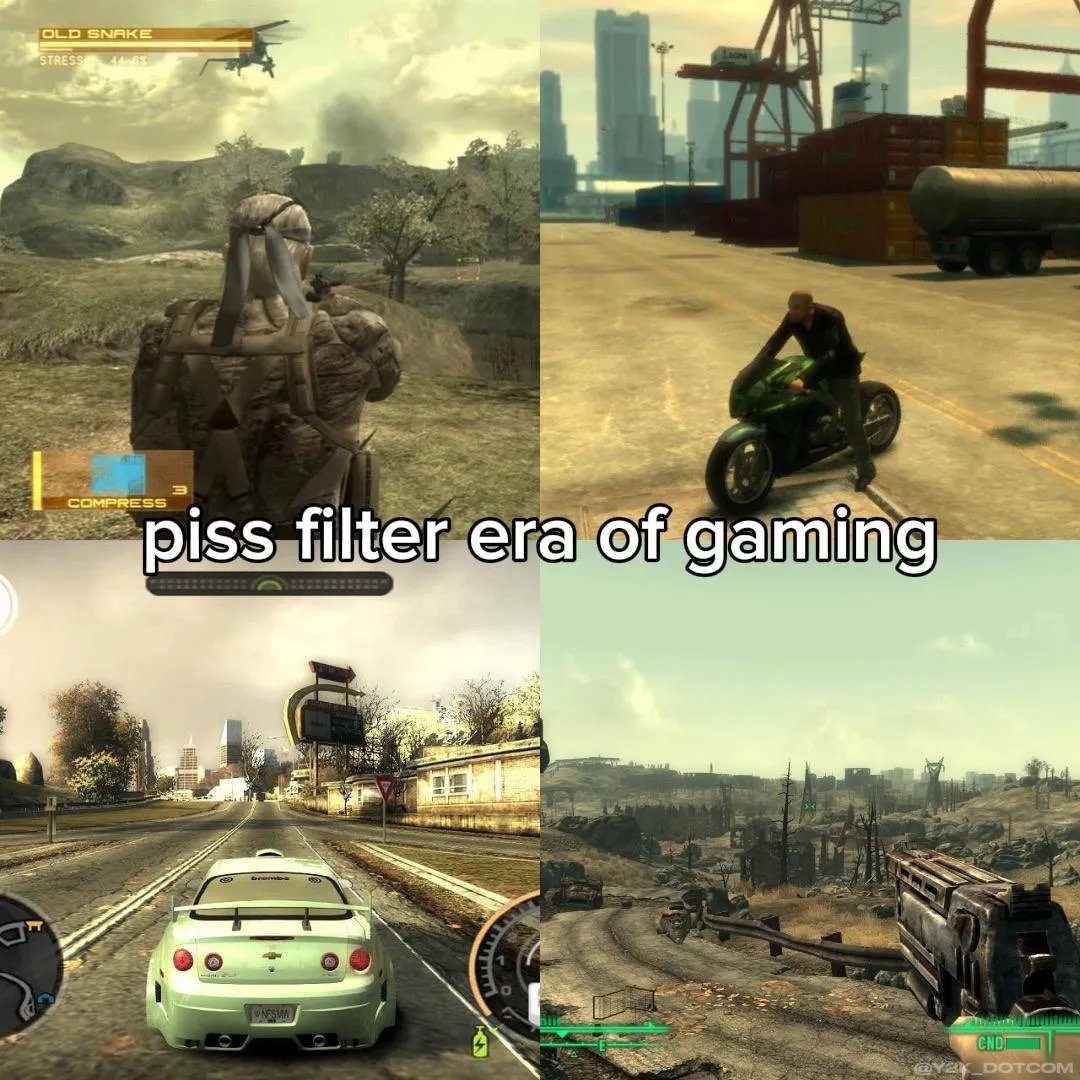 Why did every game use this filter effect?