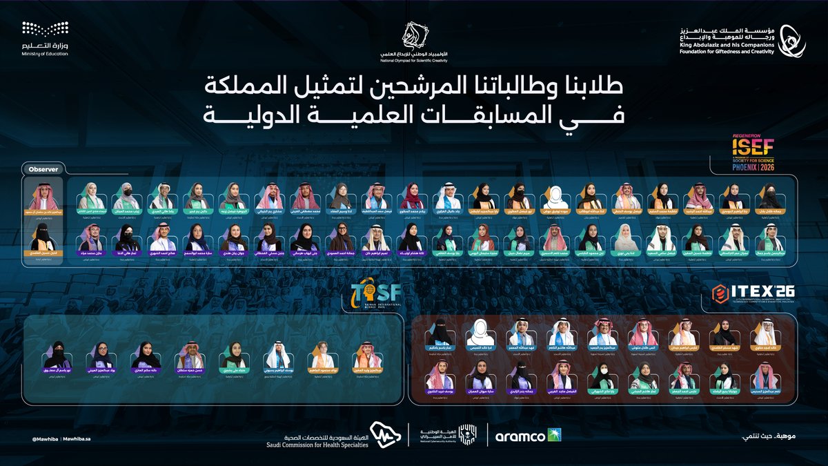 مؤسسة الملك عبدالعزيز ورجاله للموهبة والإبداع tweet media