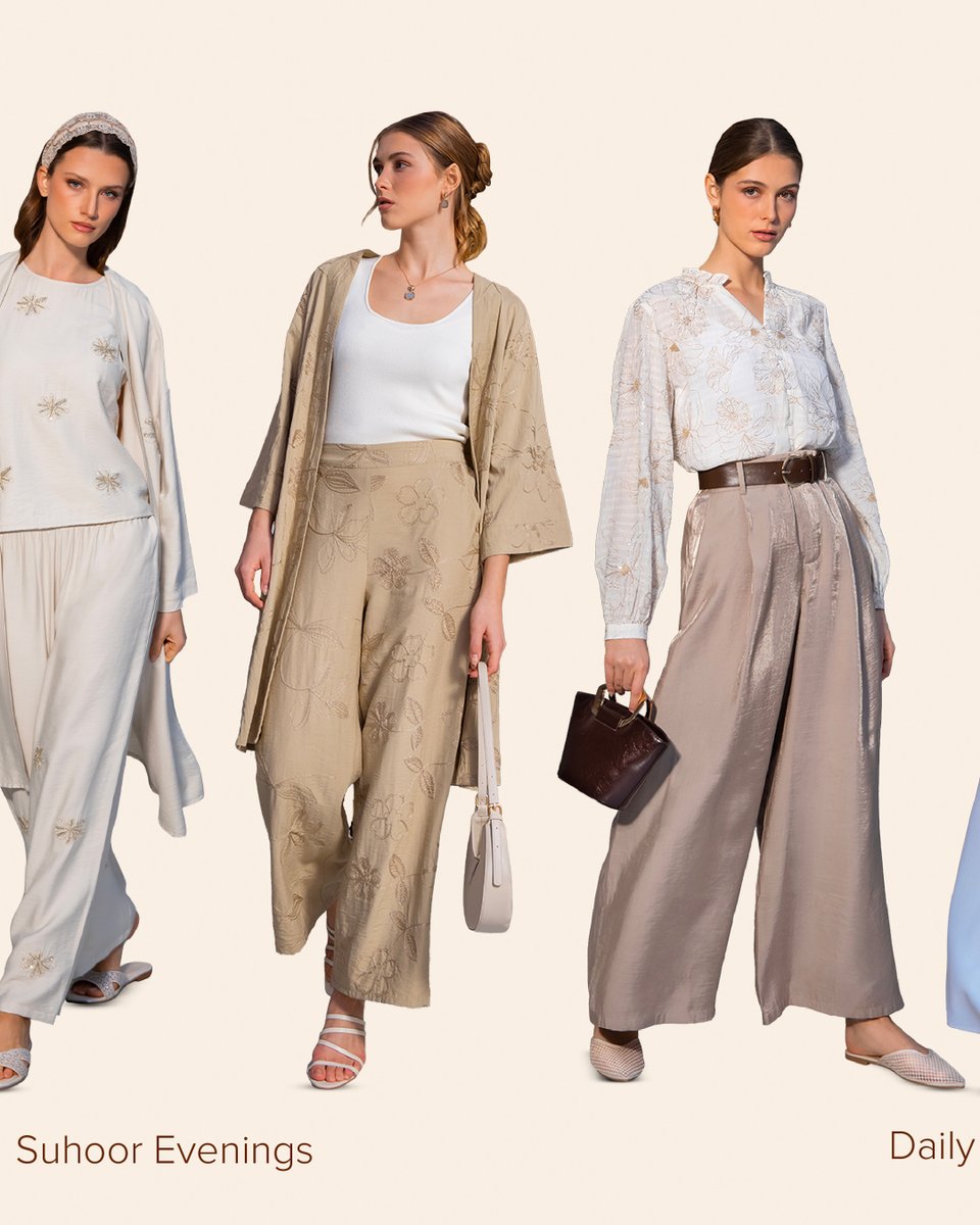 maxfashionMENA's tweet photo. Consider this your Ramadan wardrobe.
Every moment from Iftar to Suhoor, styled to perfection.
#MaxFashion #RamadanCollection #ModestDressing #NeutralStyle #OccasionDressing https://t.co/gC3FCwZEaY