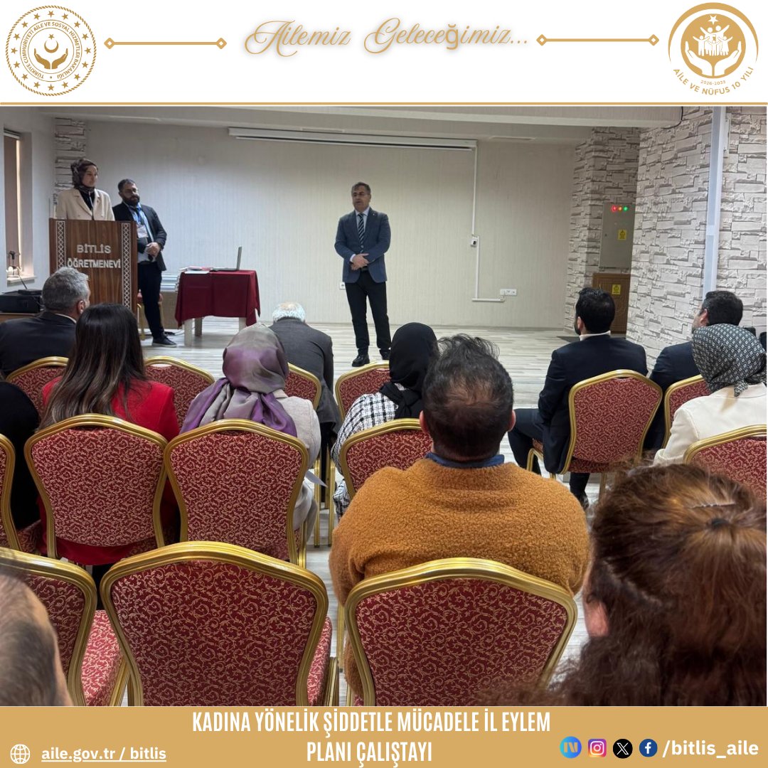 bitlis_aile's tweet photo. 📍 Kadına Yönelik Şiddetle Mücadele İl Eylem Planı Çalıştayı Belge Takdimi ve Kapanış Töreni

Kadına Yönelik Şiddetle Mücadele İl Eylem Planı Çalıştayı’nın başarıyla tamamlanmasının ardından, İl Müdürümüz Vefa AKDOĞAN ve idarecilerimiz tarafından personelimiz ile çalıştaya katkı sunan tüm katılımcılara belgeleri takdim edildi.

Kadına yönelik şiddetle mücadelede kurumsal iş birliğini güçlendiren ve farkındalığı artıran bu anlamlı çalışmaya katkı sağlayan tüm paydaşlarımıza teşekkür ederiz.
@tcailesosyal
@BitlisValiligi