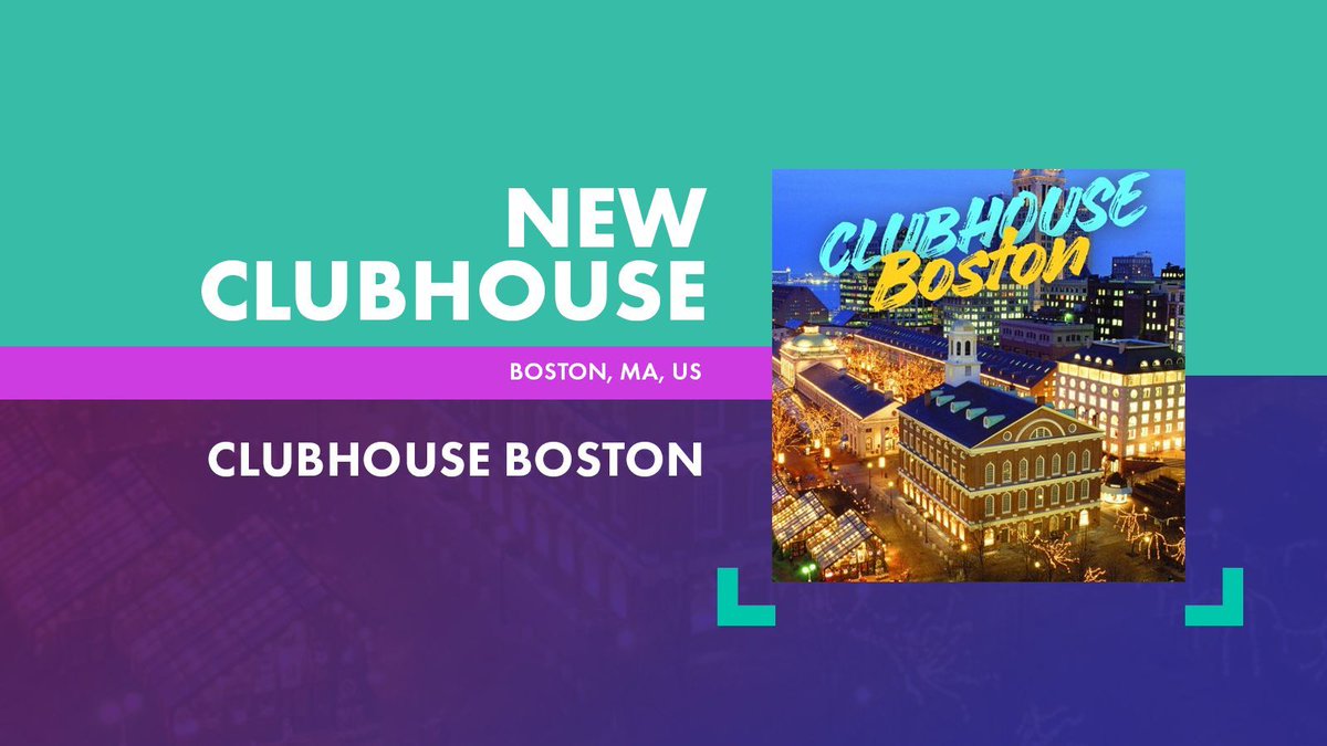 New Clubhouse - Clubhouse Boston
Boston, MA, USA

Welcome to Clubhouse Boston, where members of The Game Club in the Greater Boston Area can meet and discuss monthly topics! 

thegameclub.com/clubs/27c68859…