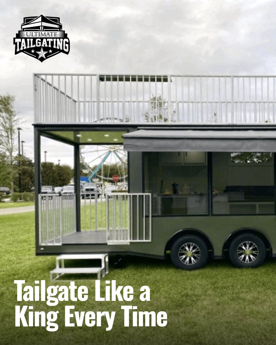 UltimateTailga1's tweet image. Ready to own the ultimate tailgate party? Get easy, all-in-one tips to create unforgettable game day vibes. From killer setups to hassle-free fun, we've got your back! Get the party started right—no stress, just WOW. Tailgate like a KING every time! #RVrental #BeUltimate