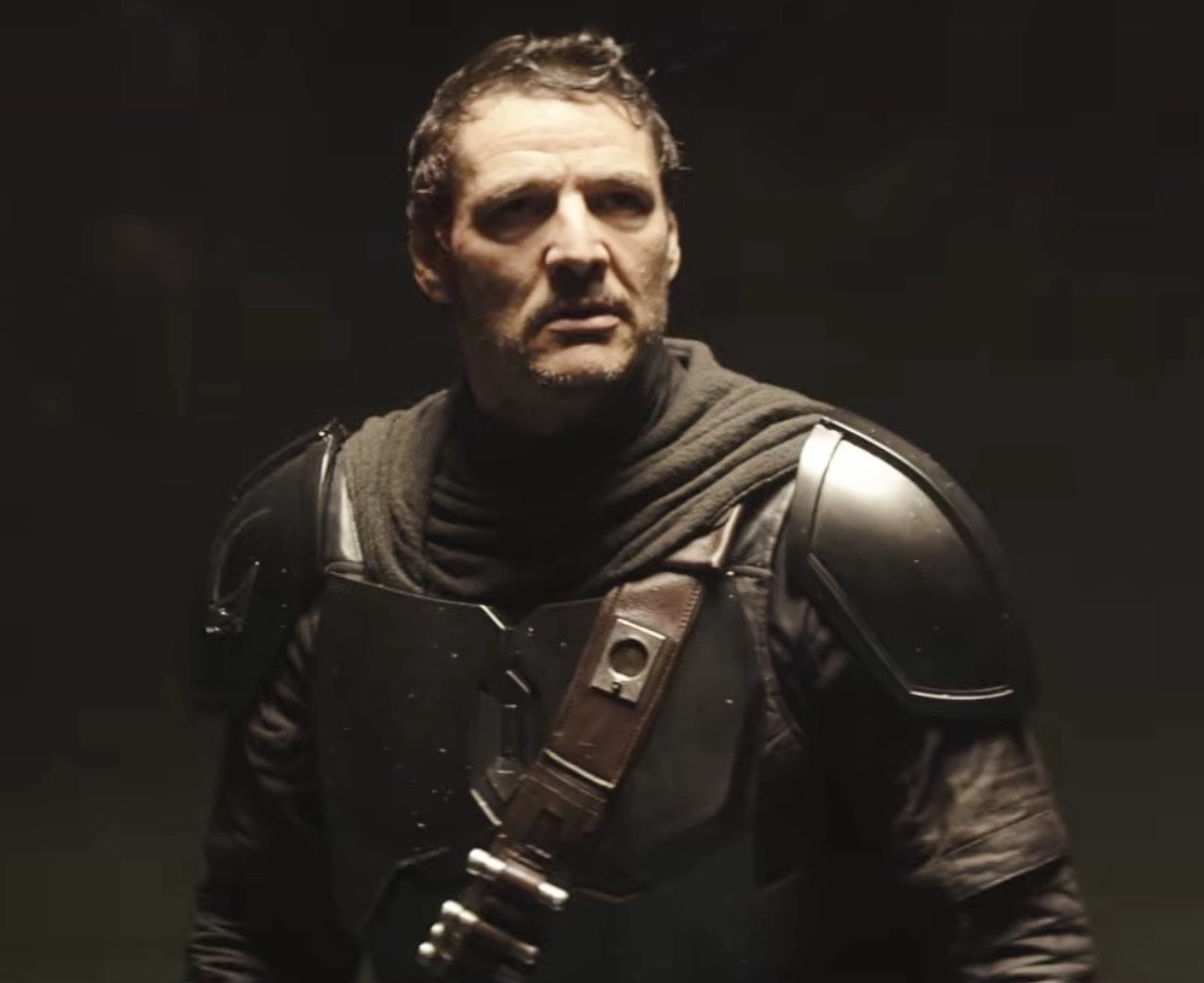 First look at Pedro Pascal as unmasked Din Djarin in THE MANDALORIAN AND GROGU