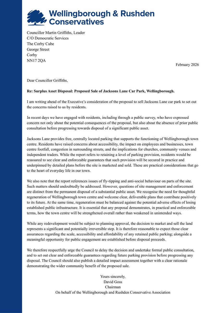 Wellingborough & Rushden Conservatives tweet media