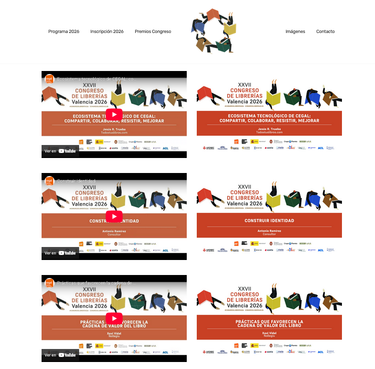 LibreriasCEGAL's tweet photo. Ya tienes en la web del congreso y en nuestro canal de YouTube los vídeos del  XXVII Congreso de Librerías que celebramos hace unos días en Valencia.

https://t.co/01sOrGhED8

Gracias de nuevo a todos los que nos acompañasteis.

 #congresodelibrerías @culturagob 
#HelenaPallares https://t.co/JJmMVeCyfJ