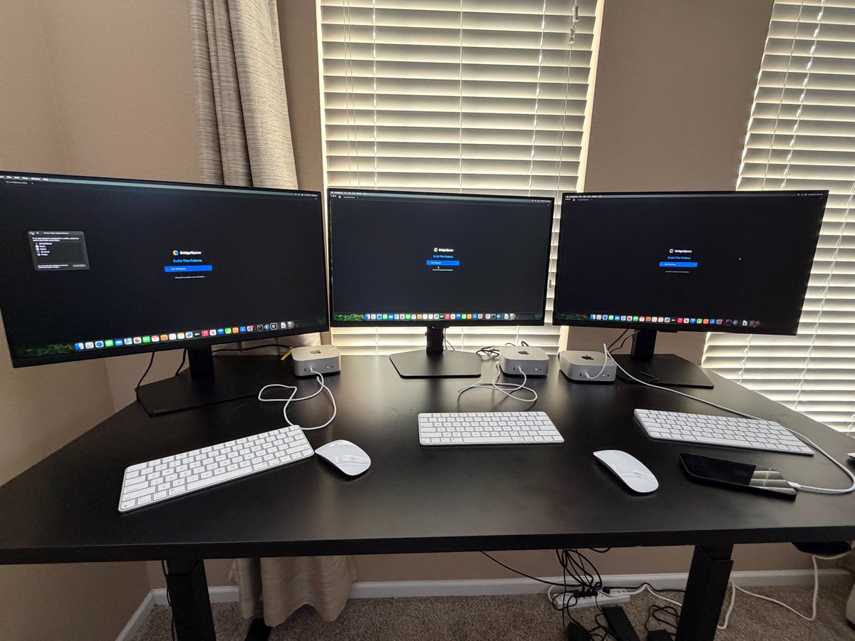 Three Mac Minis setup