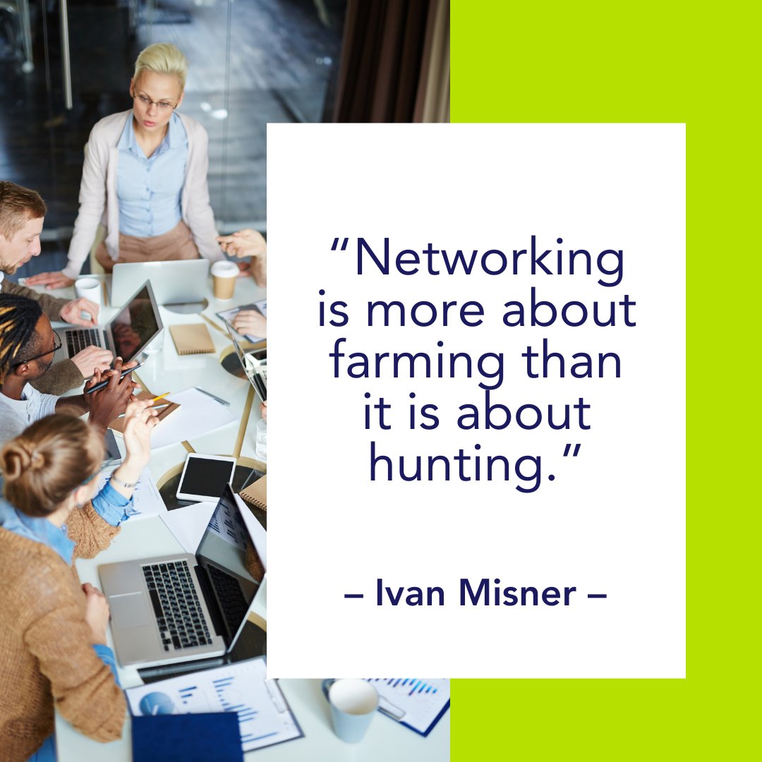 Networking isn’t about chasing people or quick wins.
It’s about planting seeds, building trust, and nurturing relationships over time.

The strongest connections grow through consistency, generosity, and genuine care.
Focus on farming—and the results will follow. 🌱