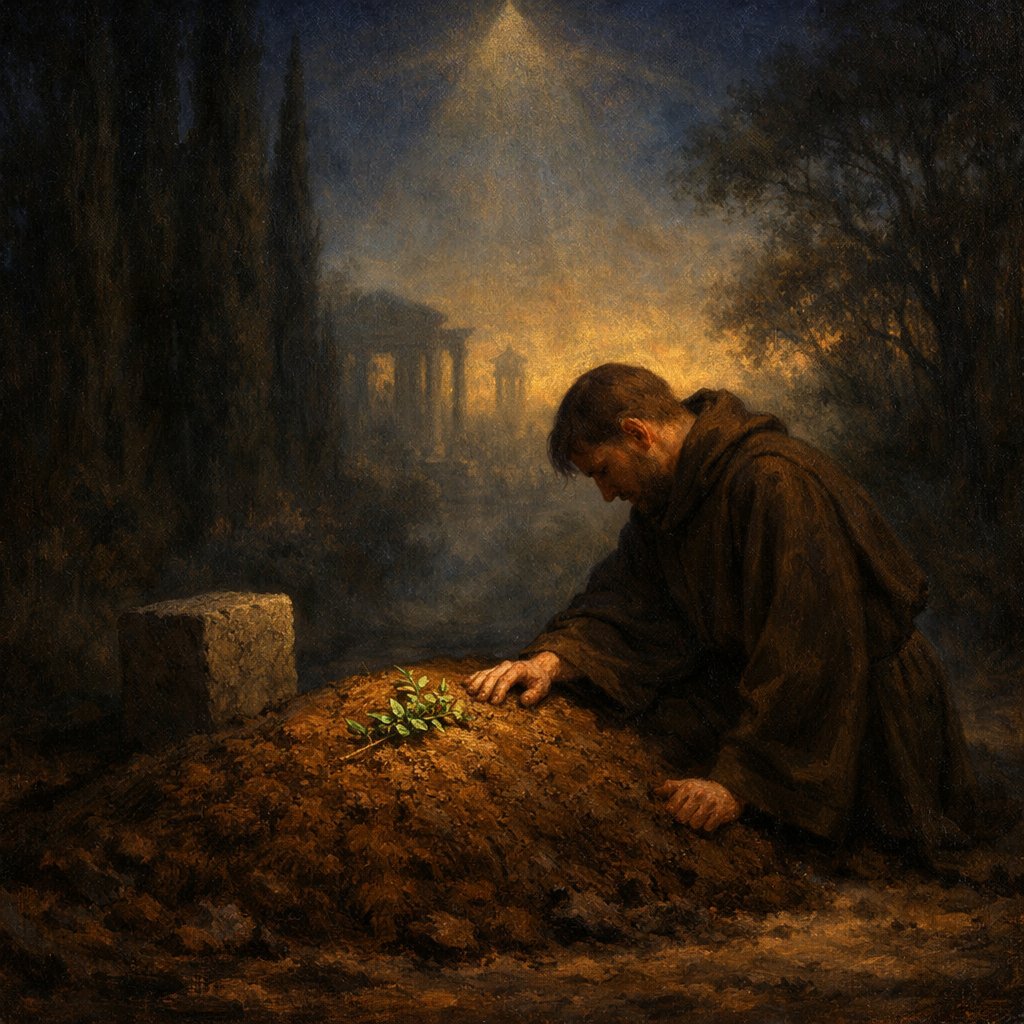 CoMasonry's tweet image. THE SPRIG OF ACACIA

The sprig of acacia is not a decorative flourish, nor a sentimental token laid upon a grave. It is a hard, deliberate emblem, chosen because it speaks in the oldest language of initiation, the language that teaches by symbol what cannot be pressed into mere