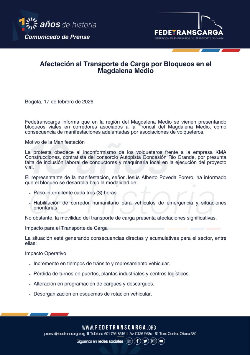 FEDETRANSCARGA tweet media
