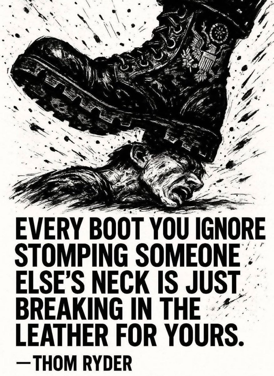Stop licking the boot.