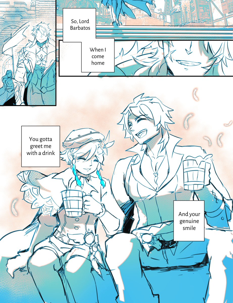 And the drink we shared, shall be as lengendary 

#Venti #Varka #GenshinImpact