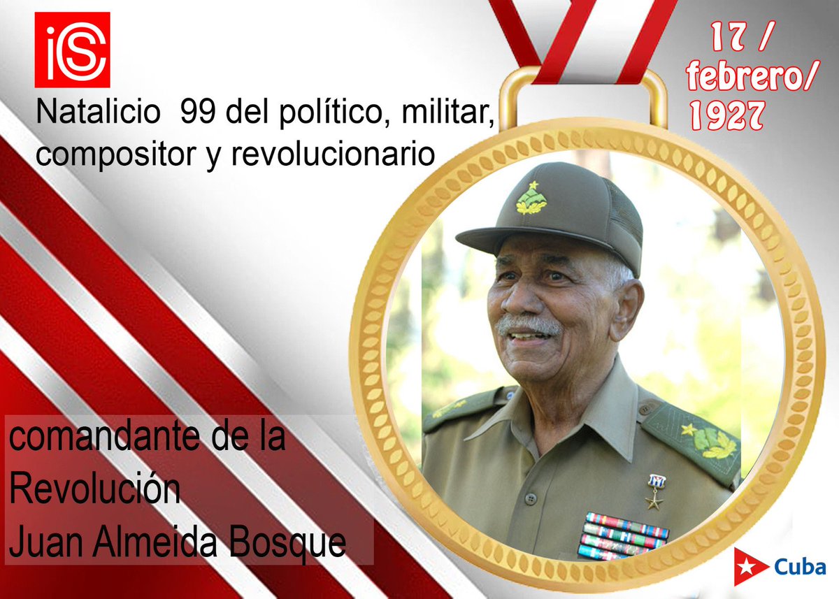 Ese "Aquí no se rinde nadie ..." nos sigue acompañado y nos define como pueblo. Hoy recordamos al querido Comandante Juan Almeida Bosque, un hombre de excepcional valía: justo, sensible, firme y revolucionario.