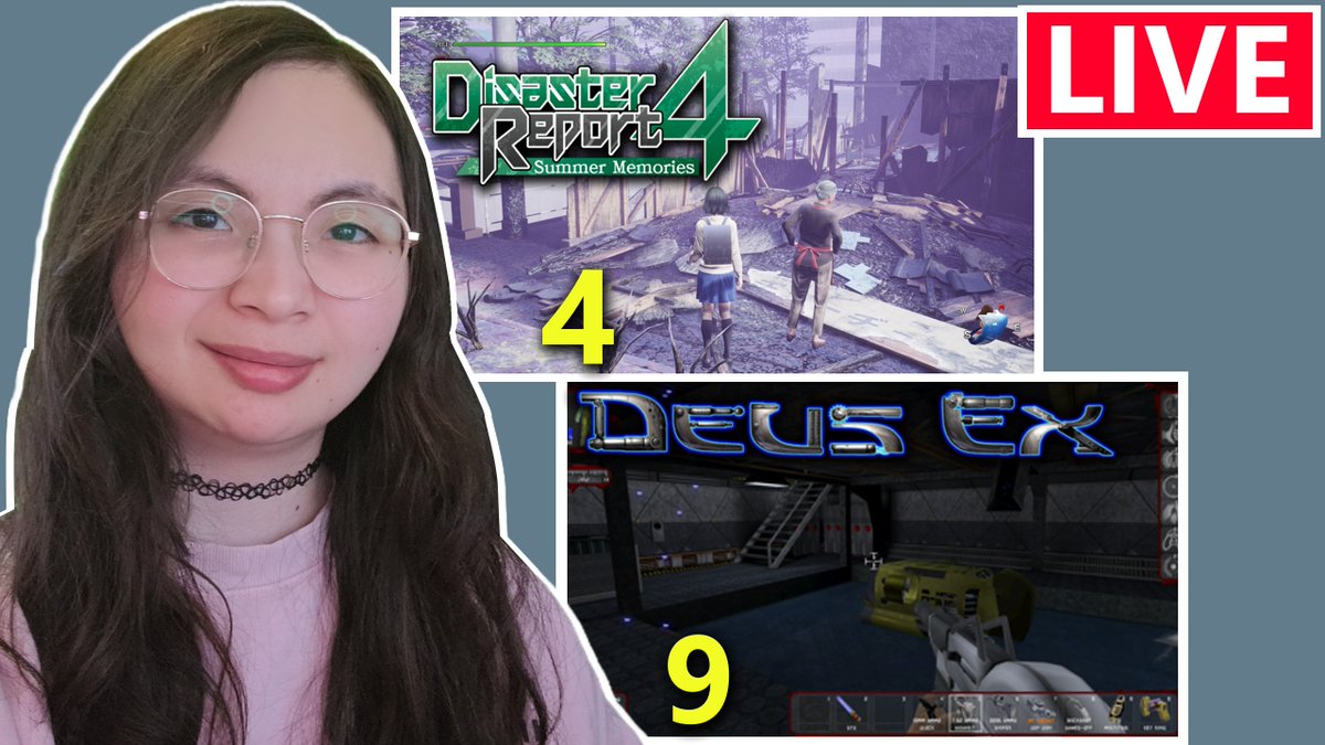 TheNekotomic's tweet image. LIVE now! Finishing Disaster Report 4 and more Deus Ex!
TWITCH - twitch.tv/nekotomic
YOUTUBE - youtube.com/@Nekotomic/str…

#disasterreport4 #disasterreport4summermemories #deusex #deusex1 #gaming #streamer