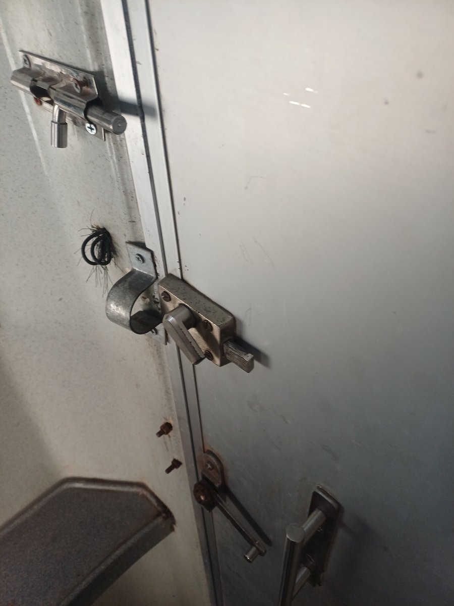 RamGitte777's tweet photo. Train No. 12753, specifically in Coach A-2 The washroom door lock in this coach is not functioning properly. The door cannot be locked from inside, which is causing inconvenience and compromising the privacy and safety of passengers
@RailwaySeva @AshwiniVaishnaw 
@IRCTCofficial https://t.co/lWDQhKMnRq