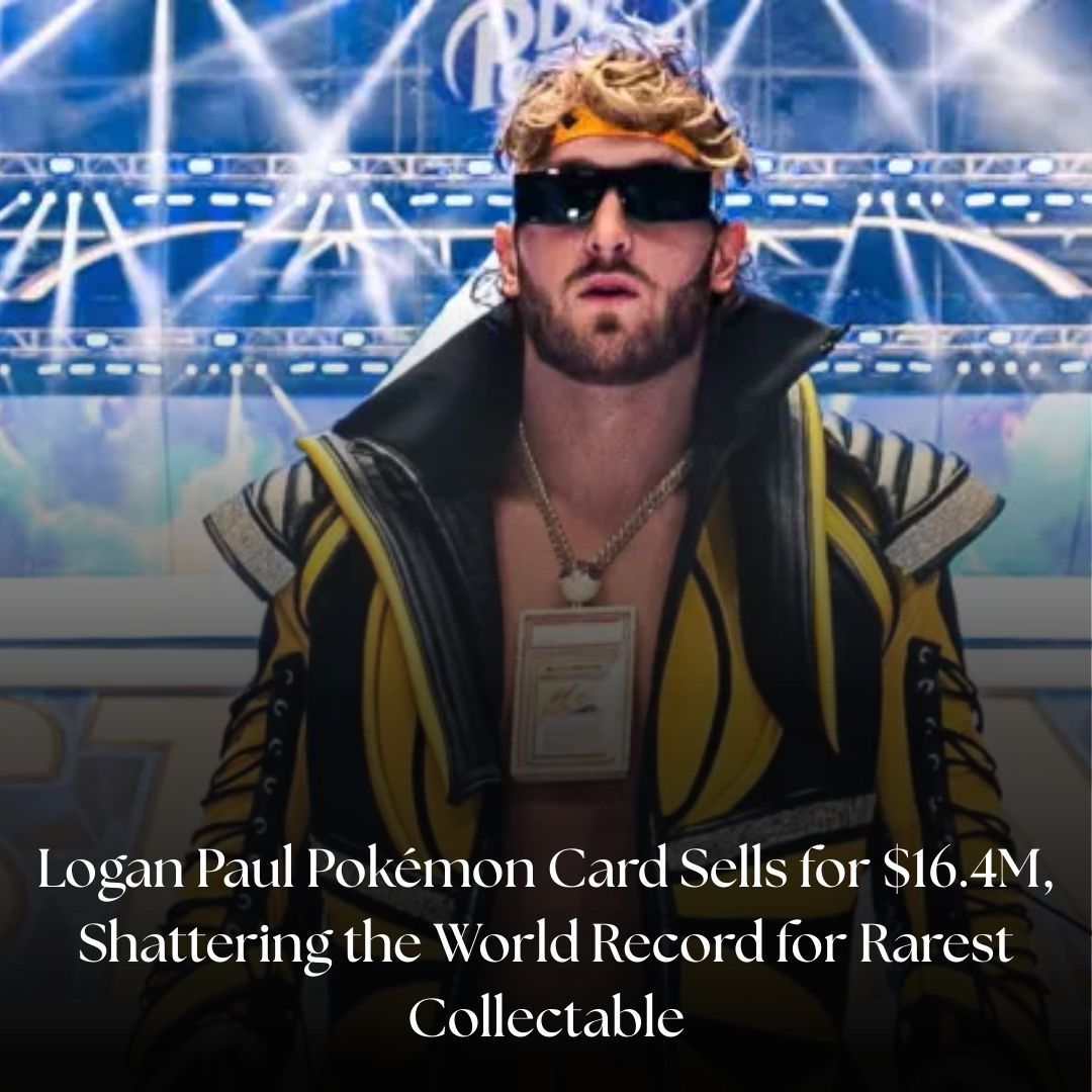 IBTimesUK's tweet image. The sale of Logan Paul's Pikachu Illustrator card highlights the soaring values in the collectables market. 

#LoganPaul #PokemonCard #Collectable #WorldRecord

Read More: ibtimes.co.uk/logan-paul-pok…
