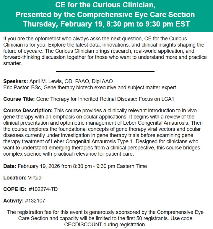American Academy of Optometry tweet media