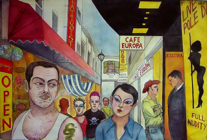 'Soho Passageway', Walker's Court by Fiona Pienkowska
fionapienkowska.com