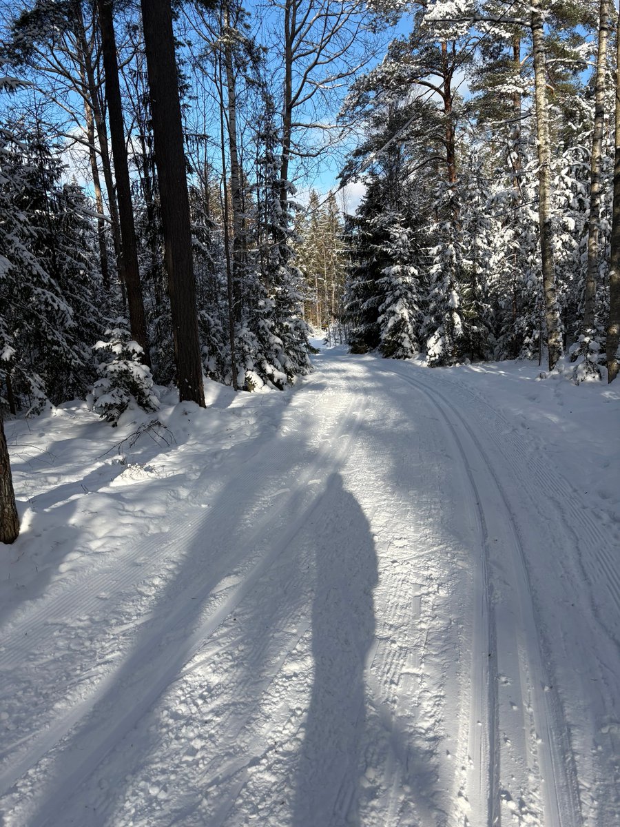 Olipa Keskuspuiston ladut hyvässä kunnossa, kiitos ⁦<a href="/HelsinkiKymp/">Kaupunkiympäristö</a>⁩. 
 Mutta missä olivat hiihtolomalaiset? Ei näkynyt Maunulan majallakaan muita kuin kaksi nuorinta omasta jälkikasvustani (jotka hekin jo päihittivät minut hiihtovauhdissa)
