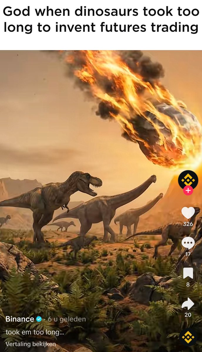 moneymancalls's tweet image. Official @binance post on TikTok $YEE the god candles @BuyBotTech ⌛️