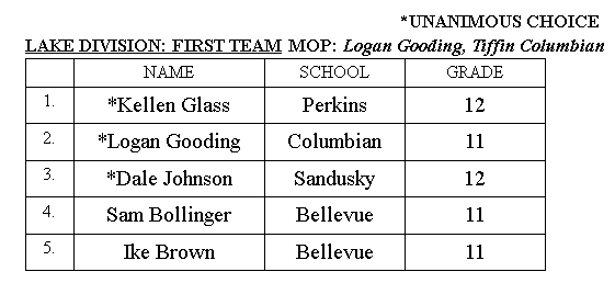 BOYS BBALL: The Sandusky Bay Conference Lake Division first team honors. <a href="/RegisterSports/">Register Sports</a>