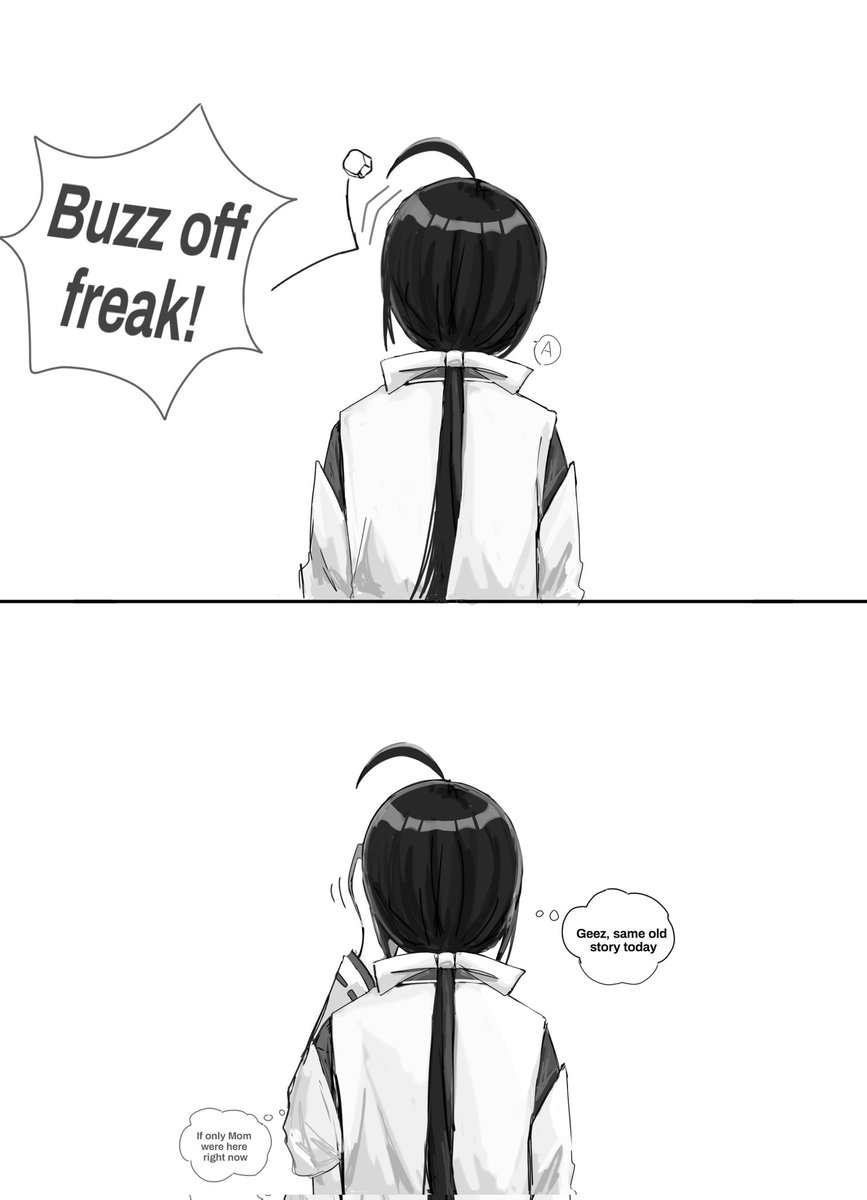 The boy is rather lonesome...