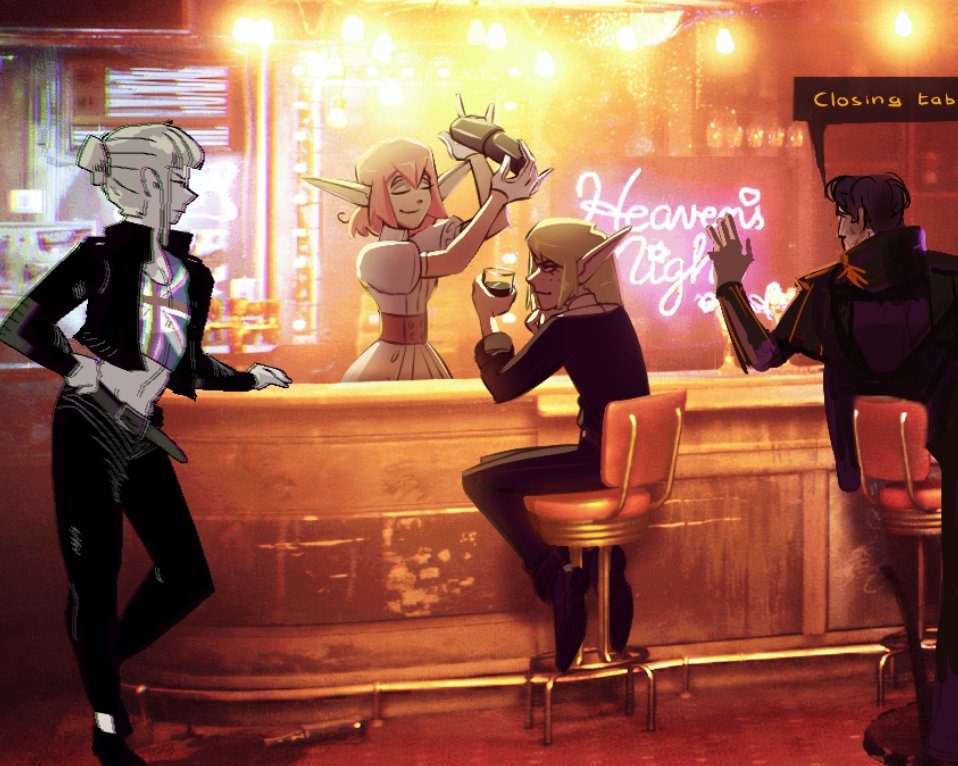 working on a magma with the boys, have a cute elf couple