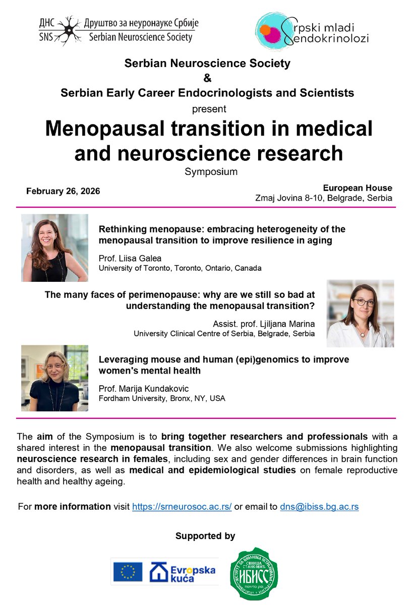 Serbian Neuroscience Society tweet media