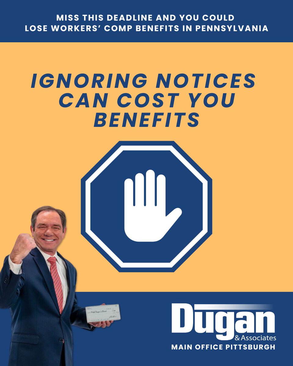 MitchDugan's tweet image. Ignoring workers’ comp notices—like IMEs or URs—can cost you benefits. Deadlines and responses shape the outcome of a claim. dugan-associates.com/what-is-the-im… 

#WorkersComp #KnowTheRules