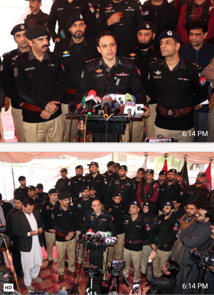 آئی جی خیبرپختونخوا ذوالفقار حمید کی وژن کے مطابق 
سی سی پی او ڈاکٹر میاں سعید احمد کے ذیر کمانڈ پشاور پولیس نے  
 13ہزار مرلہ اراضی,43 کروڑ78 لاکھ روپے کی خطیر رقم بھی حقدار مالکان کو واپس دلائی.34گینگز کے 68ملزمان گرفتار،27تولےسونا،24گاڑیاں،144موٹر سائیکلیں،251موبائلز برامد کیں