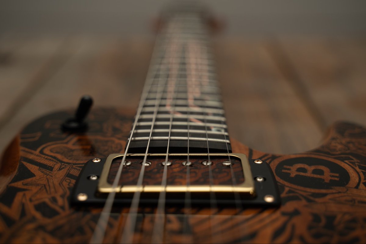 The ‘Federal Ender’ 2026 Bitcoin Guitar depicts the Fed’s unlimited ability to print, multiply the dollar, and inflate the money tree. We went from Federal Spending until the S&amp;P fell/lost and it became the FEDERAL ENDING. 

Catch the JA Sig under Model T with 50cal Gunner 🎸🔥🤘