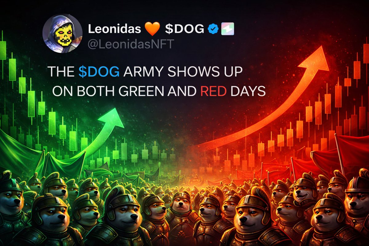 Sirairdropbtc's tweet photo. THE $DOG ARMY SHOWS UP ON BOTH GREEN AND RED DAYS https://t.co/nh9FpO7Q85