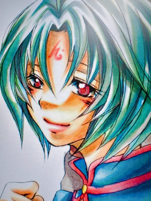 2003年に描いた「.hack//SIGN」のコピック絵まだ残ってた!思い出深い