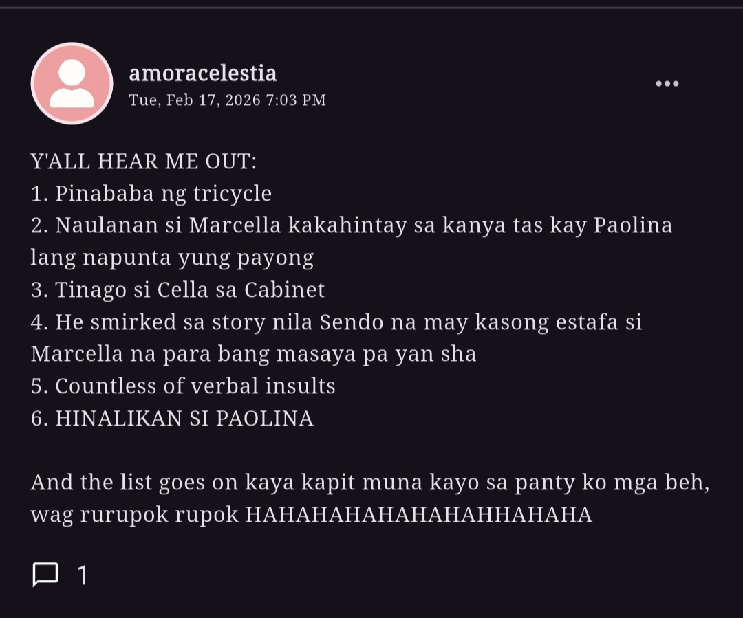 para sa mga lumuluwang na garter diyan, kumapit kayo kay amoracelestia. Walang rurupok hanggang walang gumagapang sa lusak. 

#JonaxxTTVEKab21 
#JonaxxTTVEKab22 cutie.