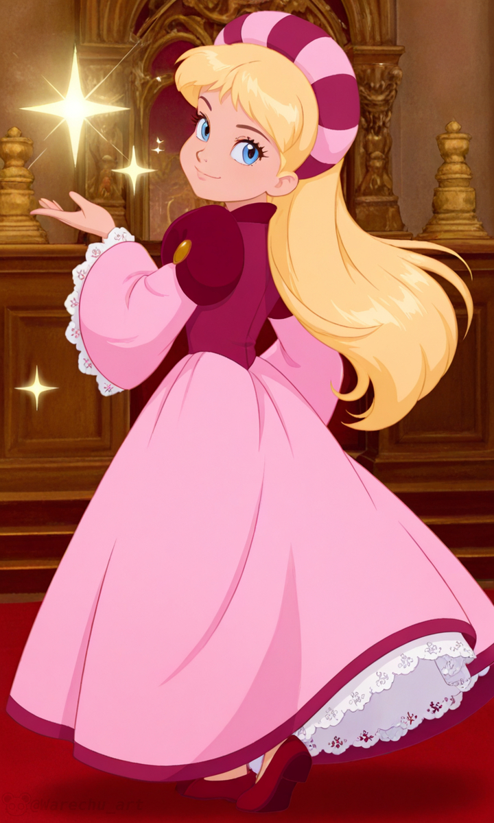 WarechuArt's tweet photo. La princesita Odette iluminando el palacio con su sonrisa 😊✨
¡Pura magia de princesa! 💕
#Odette #TheSwanPrincess #AIAr (1/1) https://t.co/N7dZDA8DFa