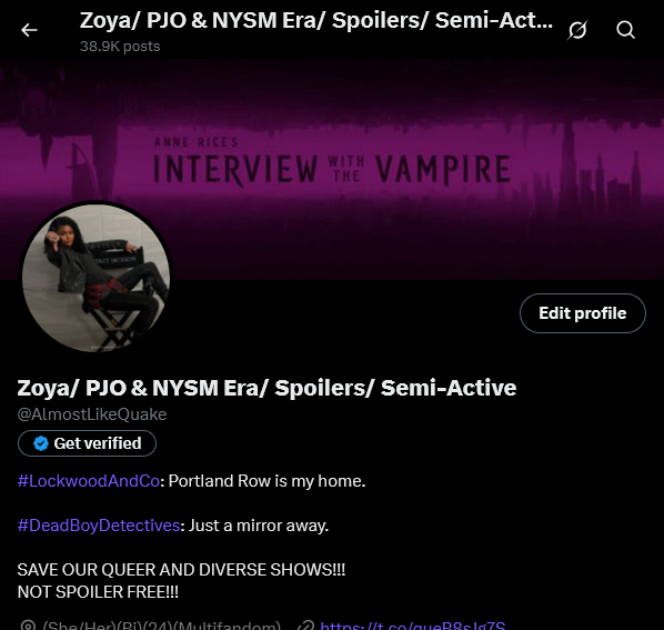 Zoya/ PJO & NYSM Era/ Spoilers/ Semi-Active tweet media