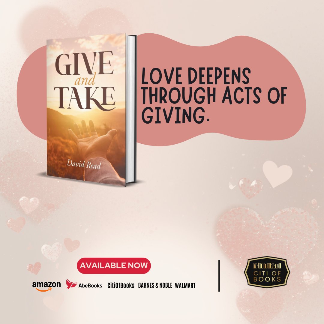 audavidread's tweet photo. Love begins with what we give… and what we choose to receive.💞 In Give and Take, discover how giving and receiving deepen your faith and love. ✨

📖 Grab your copy today:
CitiOfBooks: https://t.co/Fvwv3ZRh1Q

#FaithAndRelationships #GrowInGrace #AmReading #ChristianBooks https://t.co/Tkc74PW2m2