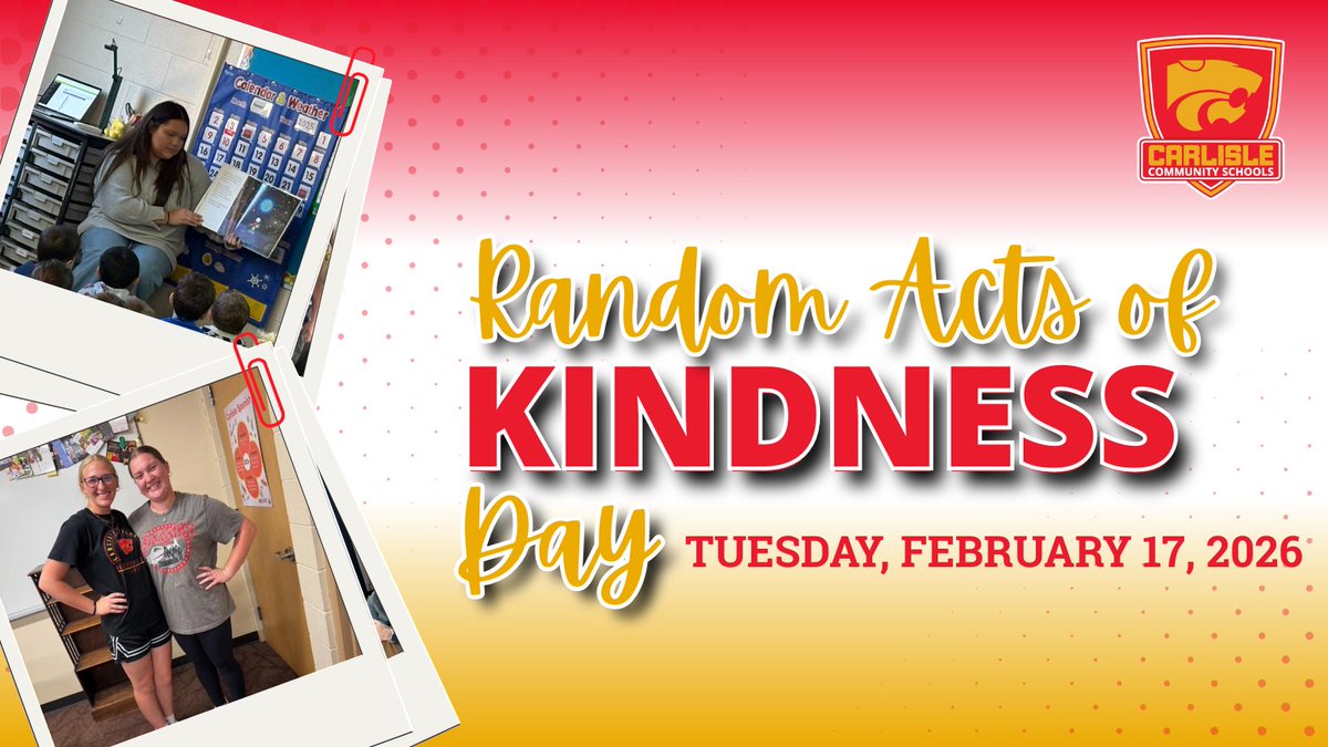 Random Acts of Kindness Day is a reminder that kindness is always worth sharing!

We appreciate our students for choosing kindness and compassion daily. Together, you help create a positive school culture! ❤️ #MakeKindnessTheNorm