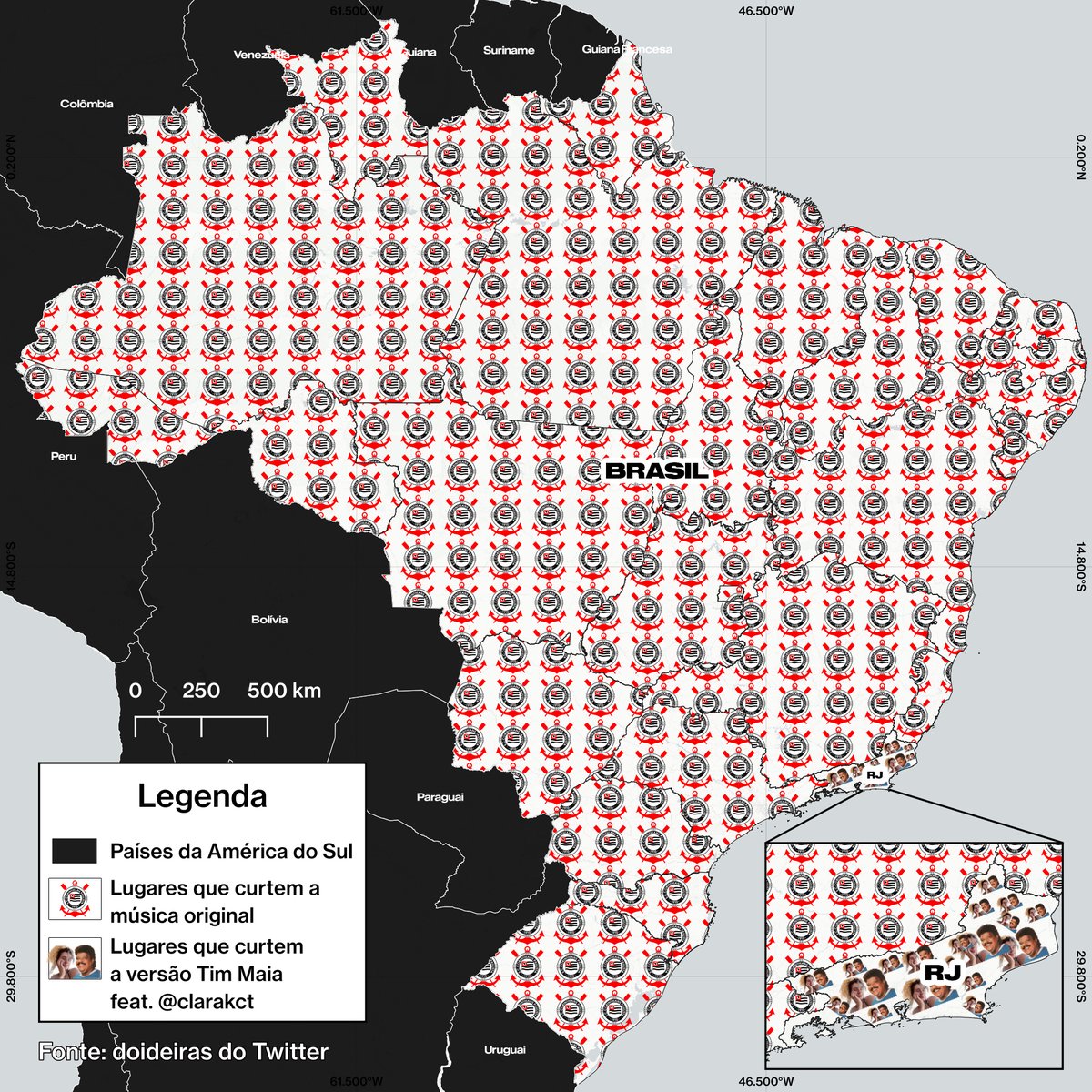 O mapa de canções carnavalescas segundo clarakct
