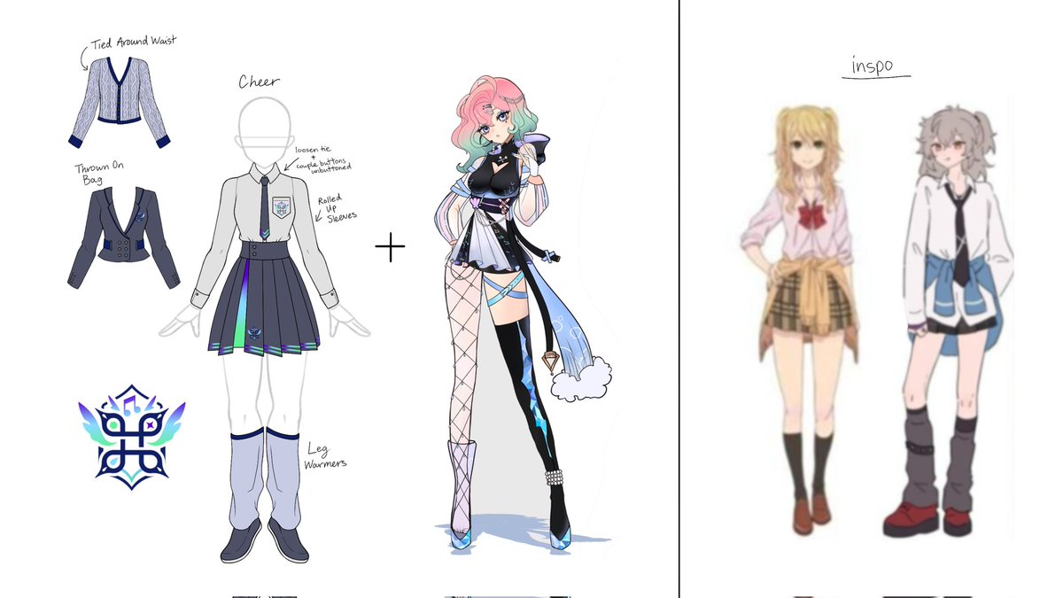 V_CMD_group's tweet photo. Jump into the V+CMD School AU with us! You've gotten a sneak peek at our Academy outfits, which were designed and drawn by our very own @MintTBunny! How would you wear your uniform? π #VCMD https://t.co/DS38XpeqOI