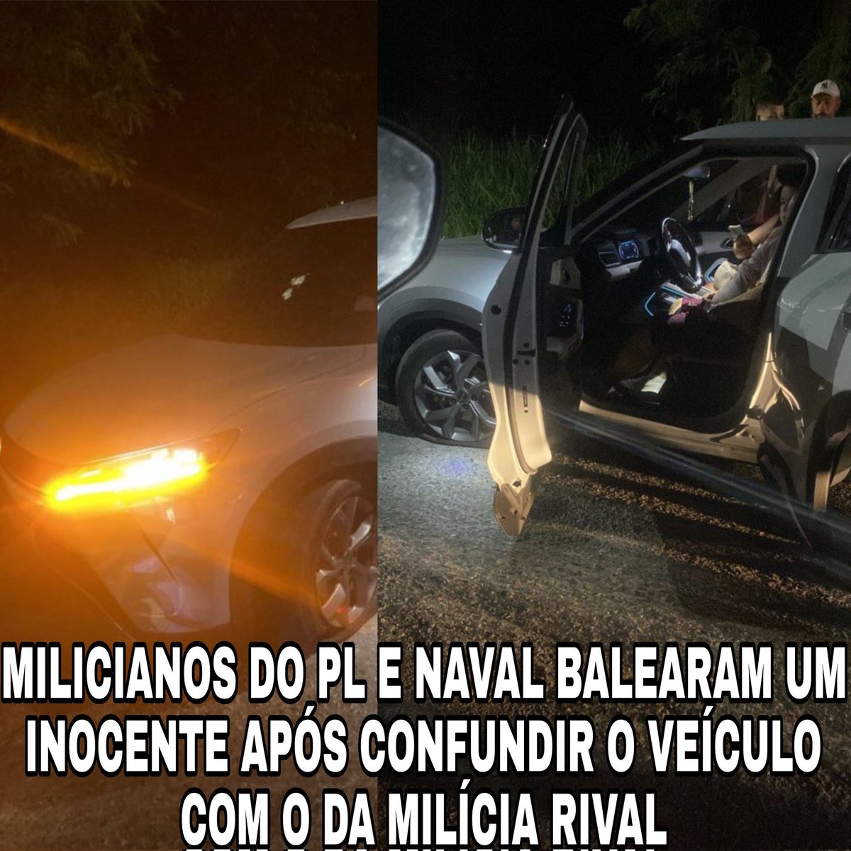 ZManga78859's tweet image. 'NARCO MILICIANOS DO BONDE  DO #PL E  #Naval COMO SEMPRE ATERRORIZANDO A POPULAÇÃO.

 AGORA ELES FORAM NO KM 32 E ALVEJARAM O CARRO DE INOCENTES.

@PMERJ @PCERJ @DHCapital_PCERJ @CORREGEDORIARJ @PProcurados @DracoIe @draco_ie